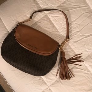 Michael Kors Logo Bedford Convertible Shoulder Bag